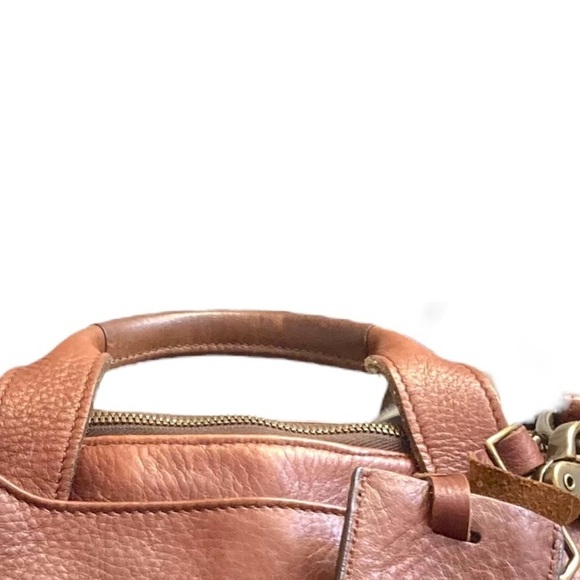 Allen Edmonds brown leather convertible backpack laptop bag carryon travel - Picture 13 of 16